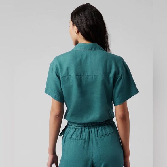 Athleta Playa Linen Tie Top - Picture 2 of 16